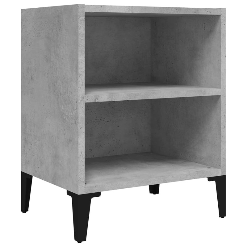 Southsea 40 cm W Bedside Table, Concrete Grey, Individua