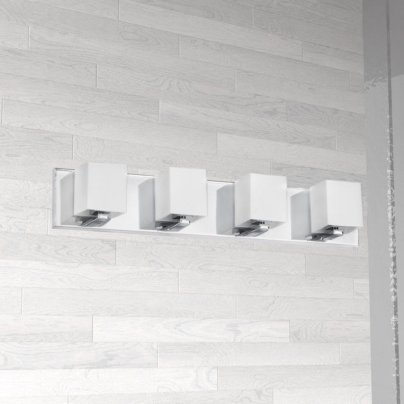 Verona 4 Light Bath Bar, Polished Chrome