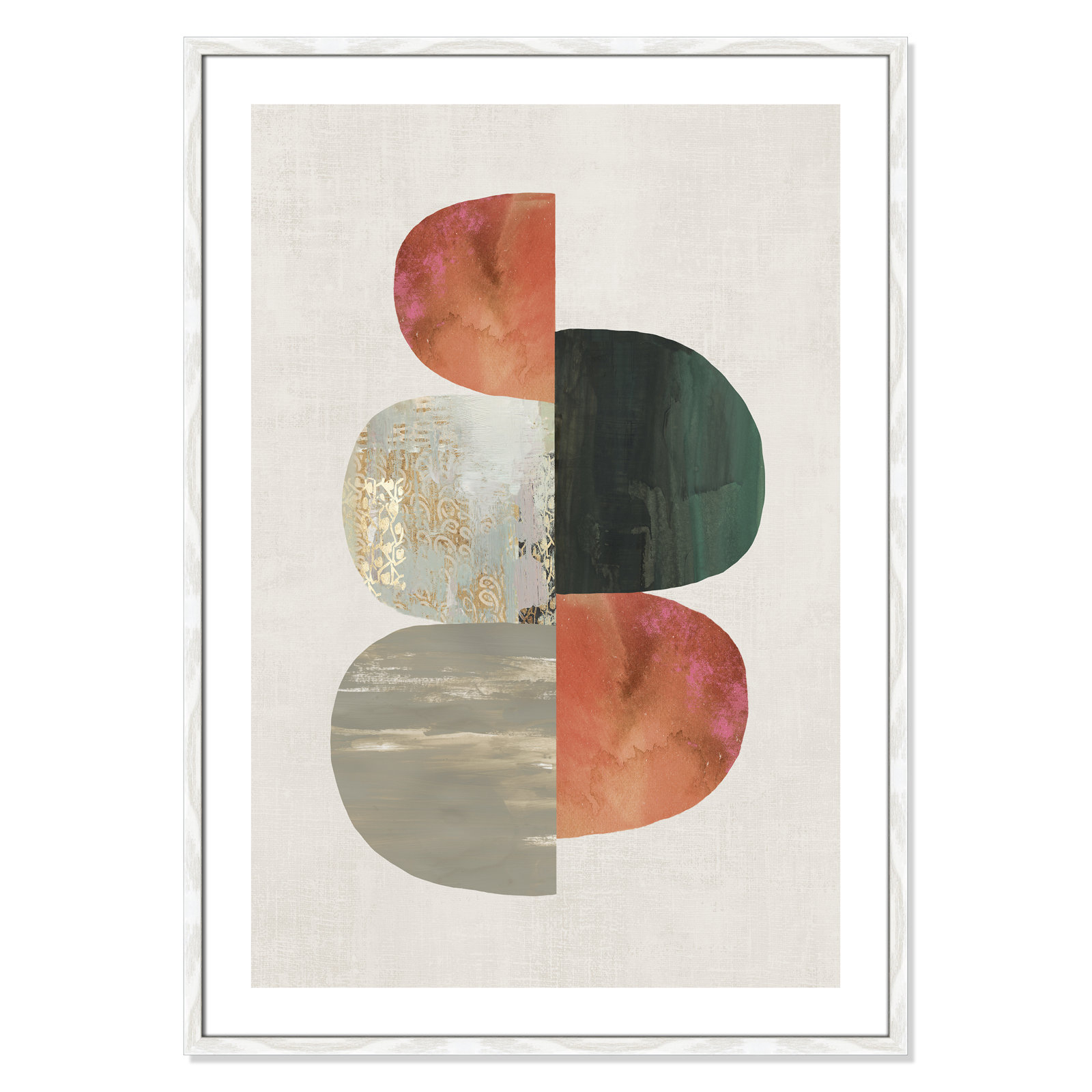 Evolving Energy II by Tom Reeves - Print, 41.5" H x 29.5" W, Framed Print, White Wood