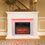 50" Electric Fireplace with Mantel, Freestanding TV Stand -107484525