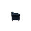 Causeuse formelle de luxe 1pc en velours indigo avec coussins 2 places-7302342