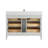 48" Solid Wood Bathroom Vanity with 1" Engineered Marble Top, Single Sink-106492186-106492191