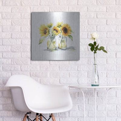 «Sunflower Delight» par Svetlana Aleynikova, art mural en métal