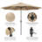 Longfellow 132" Tlit Patio Umbrella with Push Button-1050501572