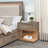 Gibbons Barley Brown 1-Drawer Nightstand Bedside Table
