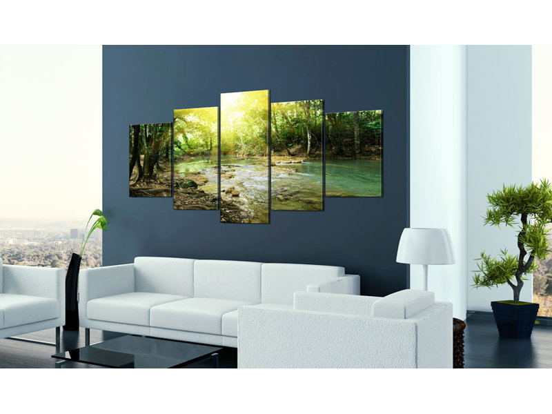 5 Piece No Frame Print on Canvas, 100 cm x 50 cm