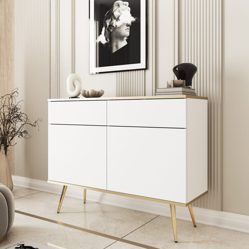 Allisia 107cm Sideboard, White