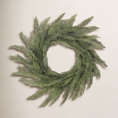 Couronne de cèdre vert 28 po