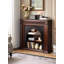 Armoire décorative française en bois massif avec foyer de rangement-351074171