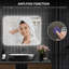 Design moderne en verre miroir à intensité variable pour salles de bain luxueuses