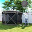 Adjustable Mesh Sidewalls Outdoor Tent,Pop Up Gazebo Screen Tent,With Removable Roof Cover, Roll-Up Wind Panels