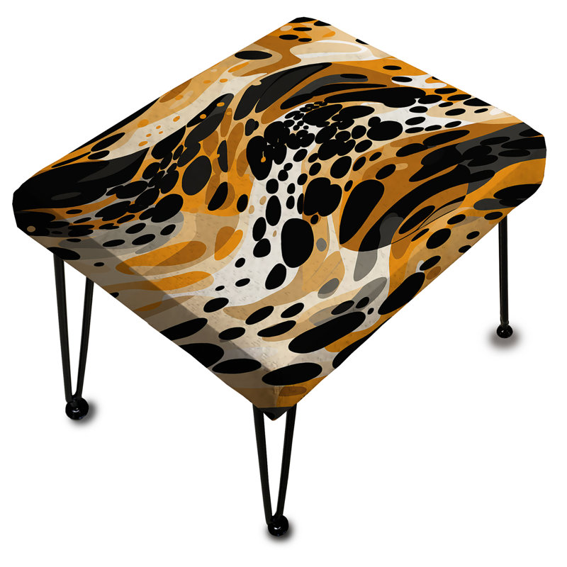 Rickiesha - Repose-pieds rectangulaire géométrique