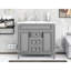 Meuble-lavabo de salle de bain avec lavabo supérieur - Armoire grise de 36 po au design ergonomique pour améliorer votre expérience-485817525