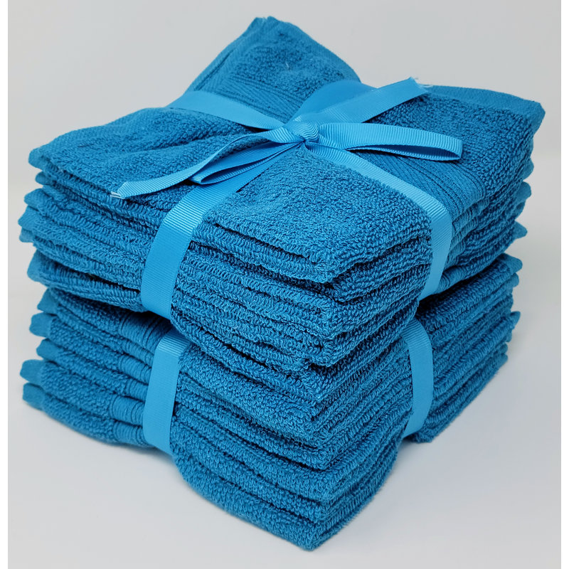 Genata Cotton Washcloth, Seafoam