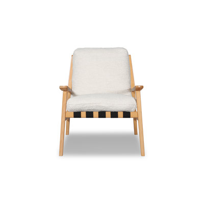 Mid Century Solid Wood Lounge Chair