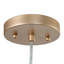 Luminaire suspendu or 1 lumière Jarlyn avec abat-jour en verre bullé-1166042672