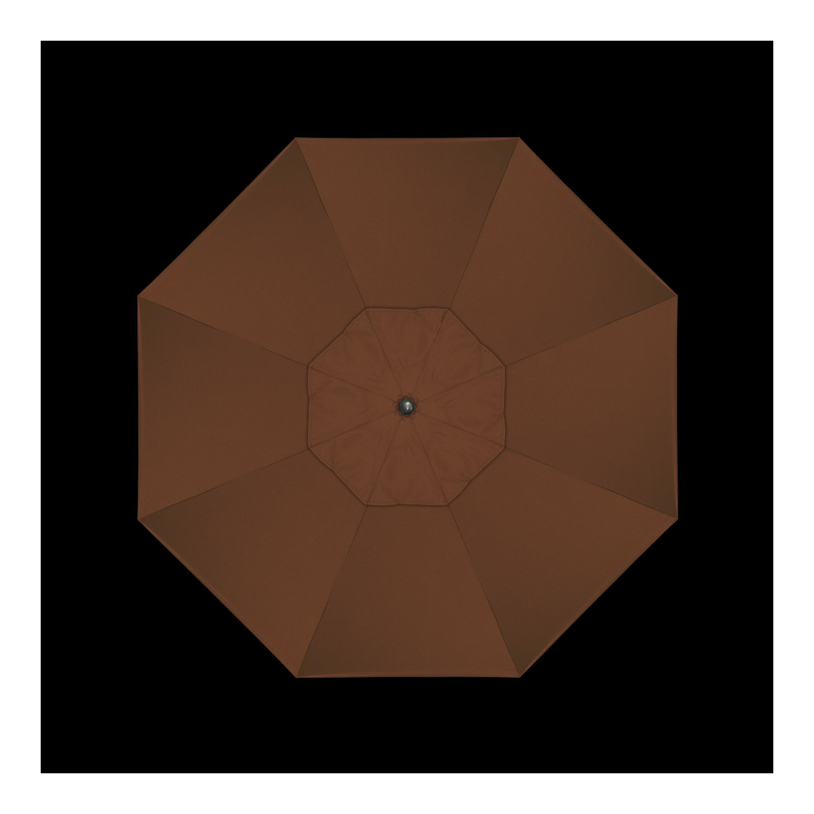 9' Market Sunbrella Umbrella, Canvas Bay Brown Sunbrella® Canvas