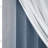 Fortuna Brockham Solid Tulle Overlay Room Darkening Grommet Curtain Panels-1636279524-1636324788
