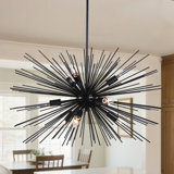 Lubow 9 - Light Single Star Pendant Llight in Black