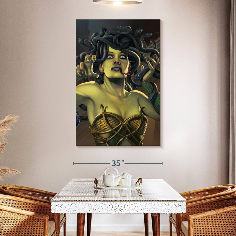 Kelan Medusa, 51" H x 34" W