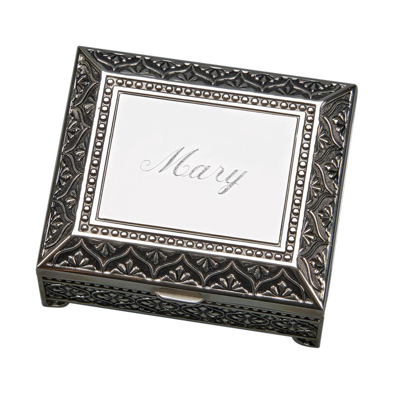 Metal Jewelry Box + Drawers