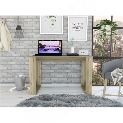 Lacey Rectangle Computer Desk Smokey Oak