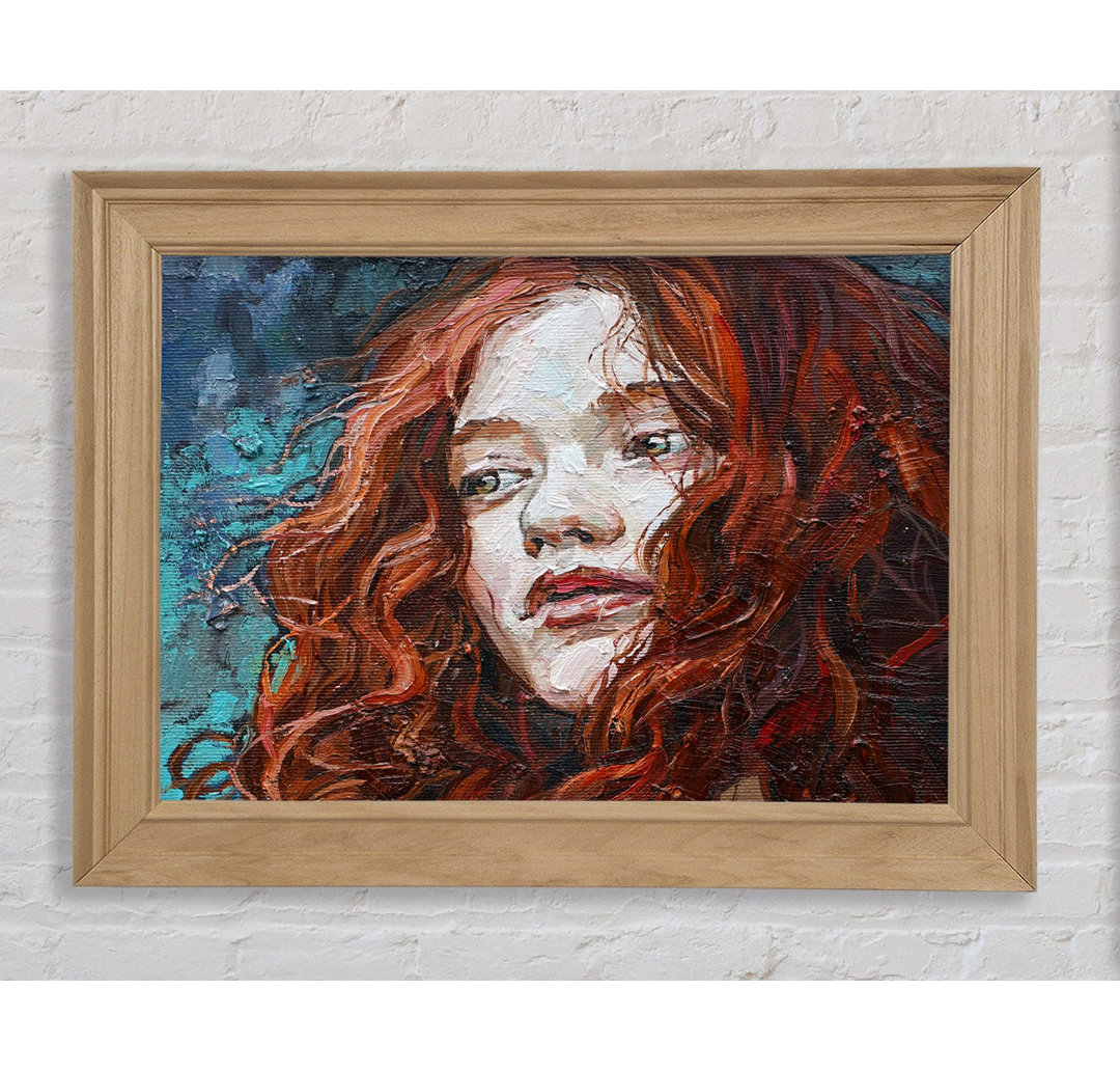 Redhead Stare - Einzelne Bilderrahmen Kunstdrucke