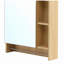Armoire de salle de bain murale avec miroir, armoire à pharmacie, armoire de rangement au-dessus de la toilette avec tablettes et porte-serviettes-58323922