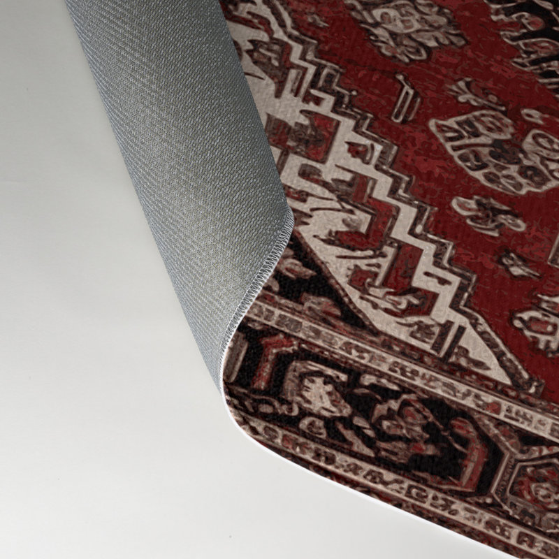 Tapis turc intérieur et extérieur brun, Rectangle 5 pi x 7 pi