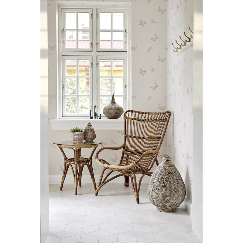 Méridienne Monet, Mélange de polyester beige, Antique