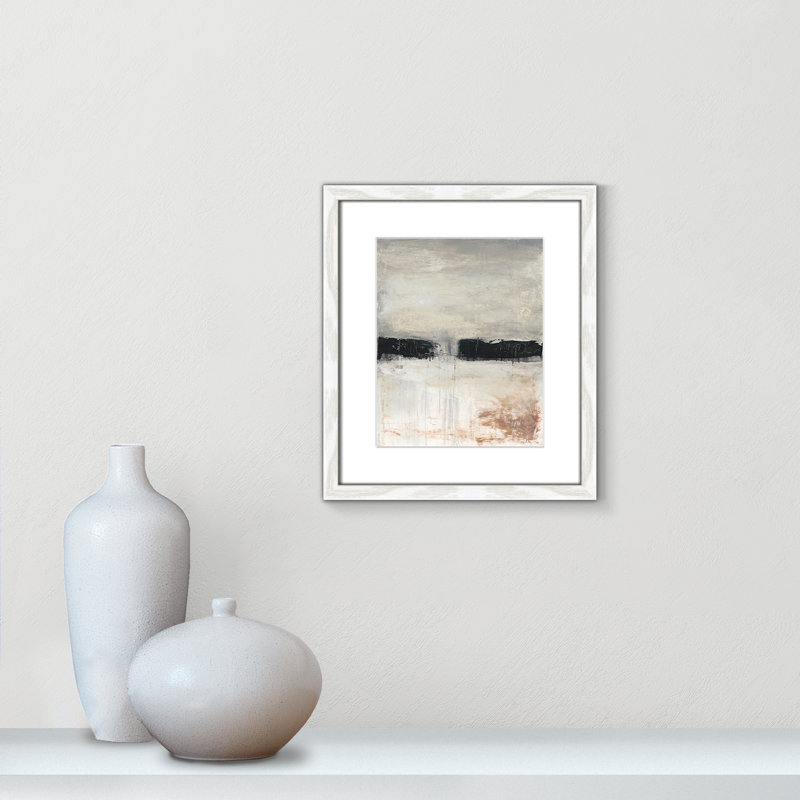 «Autumn in the Dark Forest» par - Print, H 15 po x l 13 po x P 0,75 po, Cadre blanc