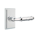 Flat Privacy (Bed & Bath) Door Lever with Rectangle Rosette
