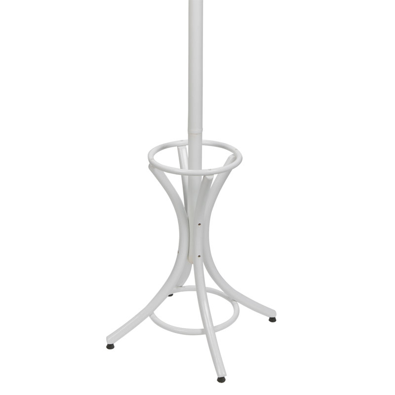 Freestanding 6 - Hook Coat Rack, White