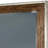 Haliya Dark Oak Brown & Silver 40 In. W X 38 In. H Modern Rectangle Wood Framed Mirror
