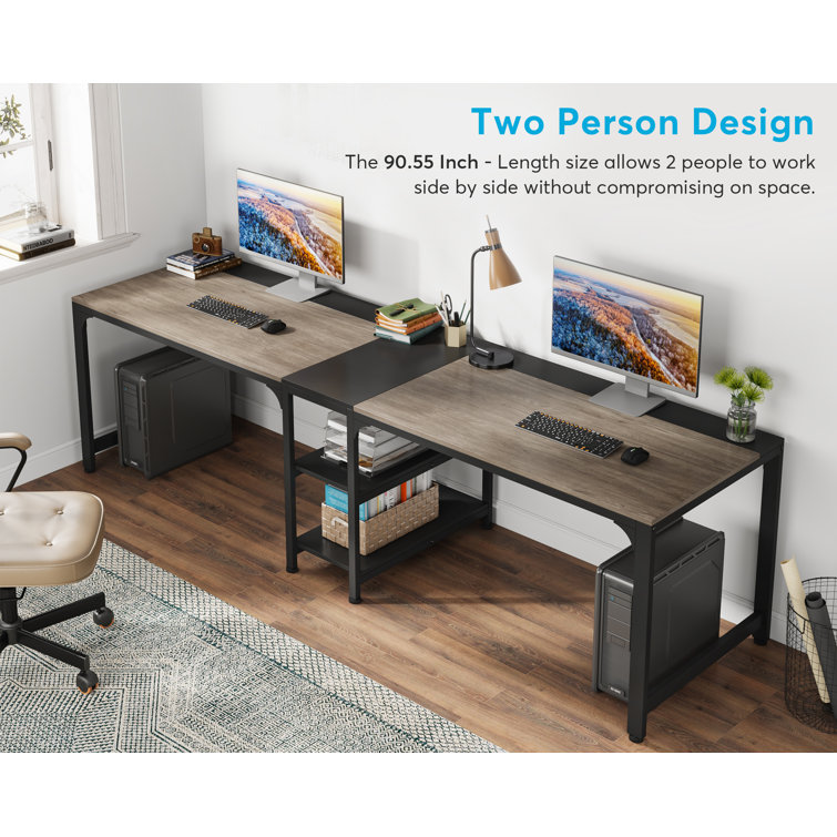78.7 Inches Extra Long Computer Desk 2 Person Desk