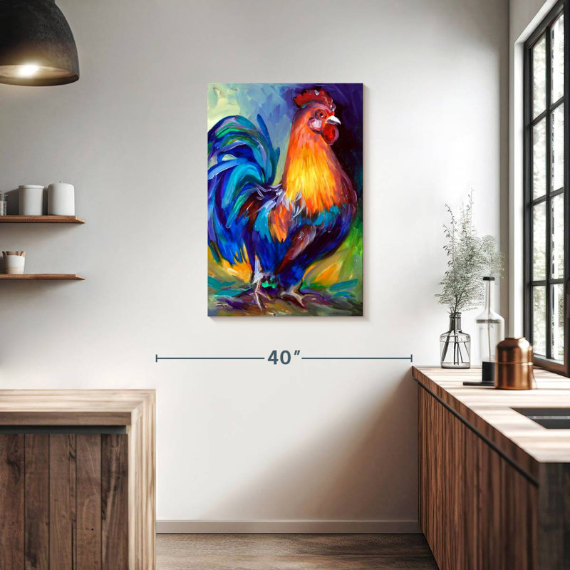 Brampt Rooster One, 36" H x 24" W