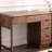 Japanese simple black walnut dressing table