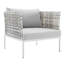 Ensemble de sièges de patio en aluminium 3 pièces Harmony-1603623450-1603623451