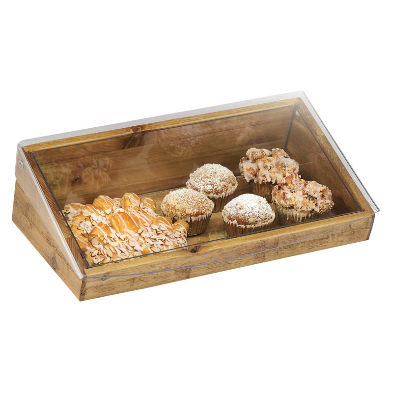 Madera Display Bin with Clear Lid - 20" x 12" x 7"