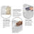 Los Flexi Floating Wall Mount Sink with 3-Hole, White Ceramic with Overflow-114119046-114119044
