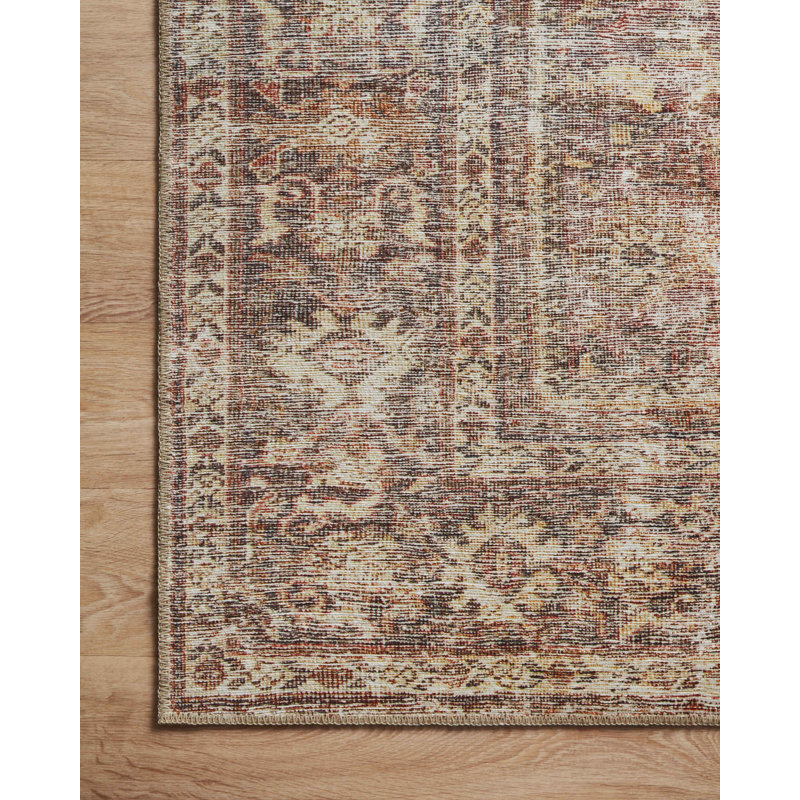 Loloi Amber Lewis Inspired Ivory Synthetic 7'-6" x 9'-6" Vintage Area Rug