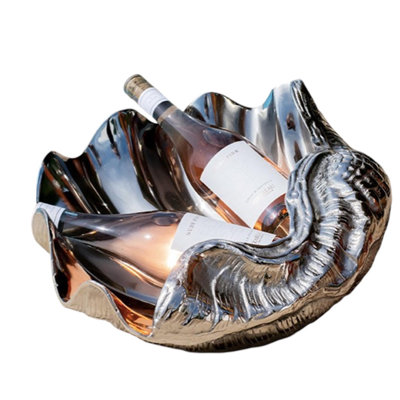 Nickel Plated Shell Wine Cooler