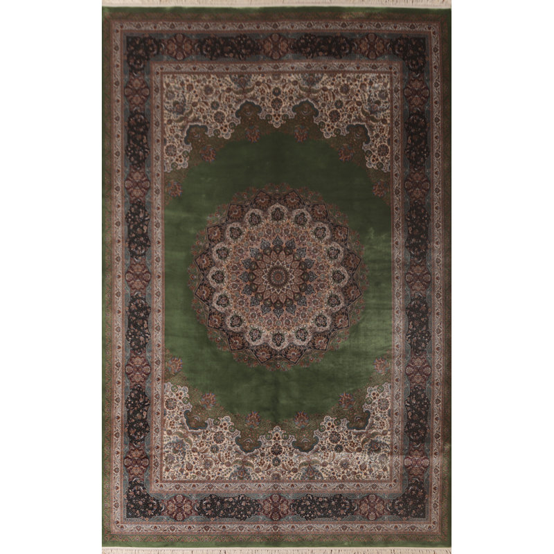 Tapis vert traditionnel 6 x 9