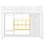 Lit mezzanine en bois avec garde-robe, tablettes et armoire-47779894-47779890