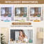 Ensemble de coiffeuse blanche avec grand miroir et lumières DEL, 3 modes d'éclairage, commode de bureau moderne avec tiroirs pour la chambre à coucher-607358633