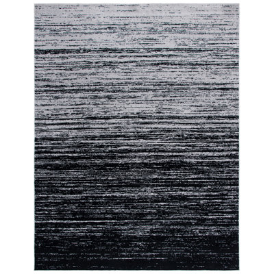 Tapis argenté / noir Atziri Costa Mesa
