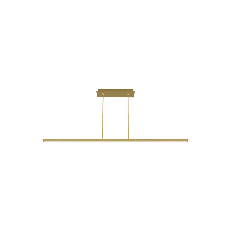 Stagger 1 - Light LED Pendant, Natural Brass