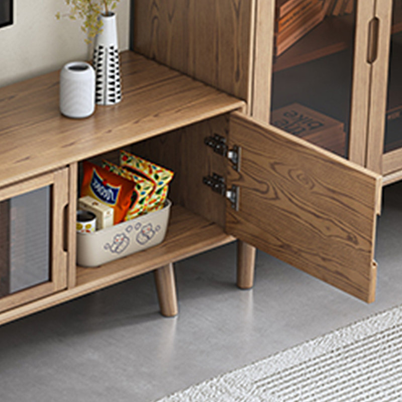 Meuble télé minimaliste en bois massif