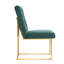 85cm H Tufted Upholstered Metal Upholstered Back Side Chair-2125207929