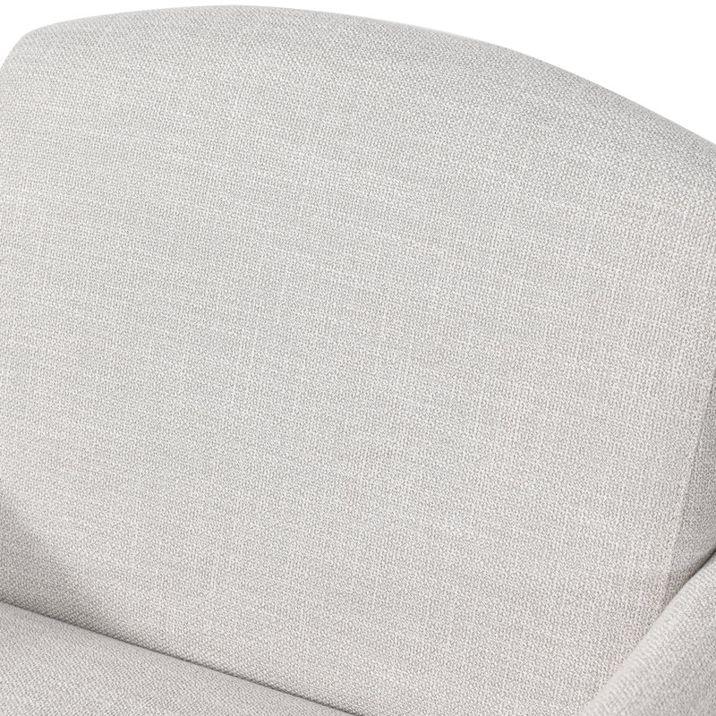 Fauteuil d'appoint moderne 23,6 po avec structure en bois massif